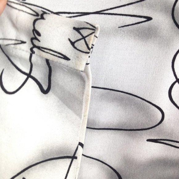 Jackets Galore Black White Embellished Zip Front Blazer Shirt Jacket M/L - Picture 9 of 10